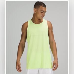 Lululemon Men Size XL Fast Free Singlet NEMI Neon Mint Green NWT